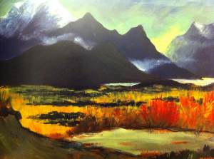 Ted Harrison's painting